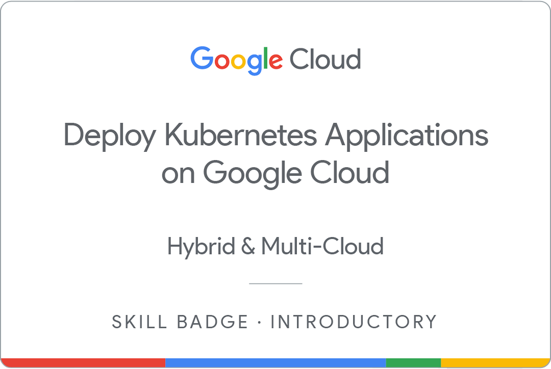 Deploy Kubernetes Applications on Google Cloud certificate